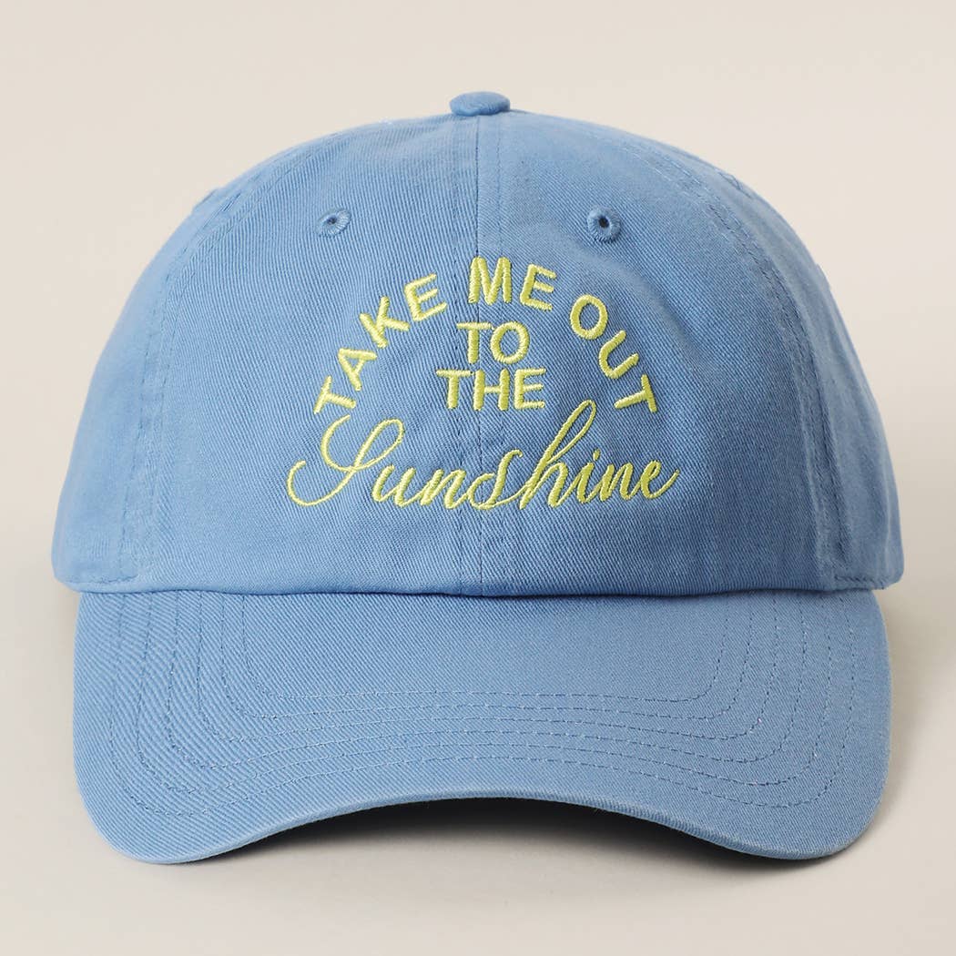 TAKE ME OUT TO THE SUNSHINE Baseball Hat