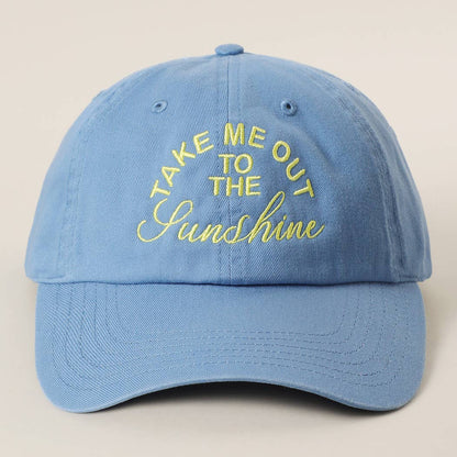 TAKE ME OUT TO THE SUNSHINE Baseball Hat