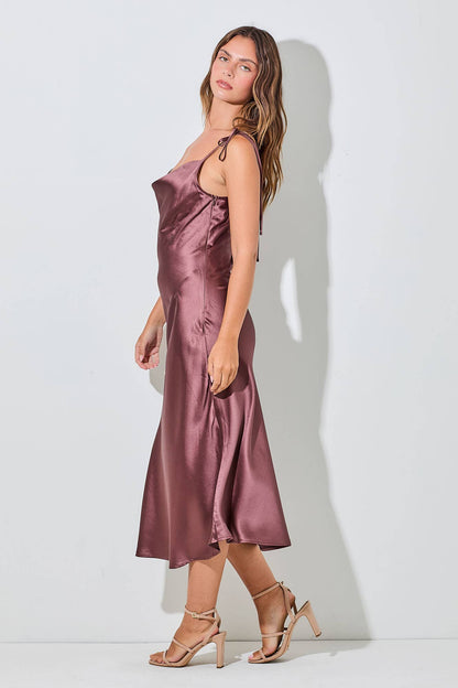 Satin Maxi Dress