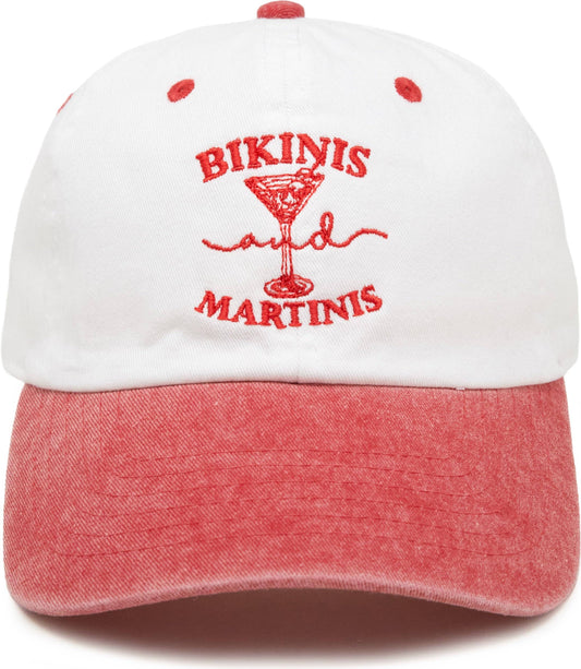 Bikinis And Martinis Baseball Hat