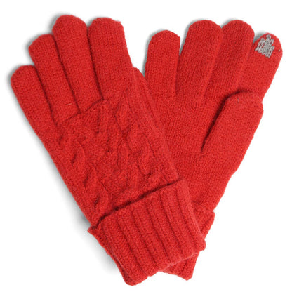 Cable Knit Touch Gloves