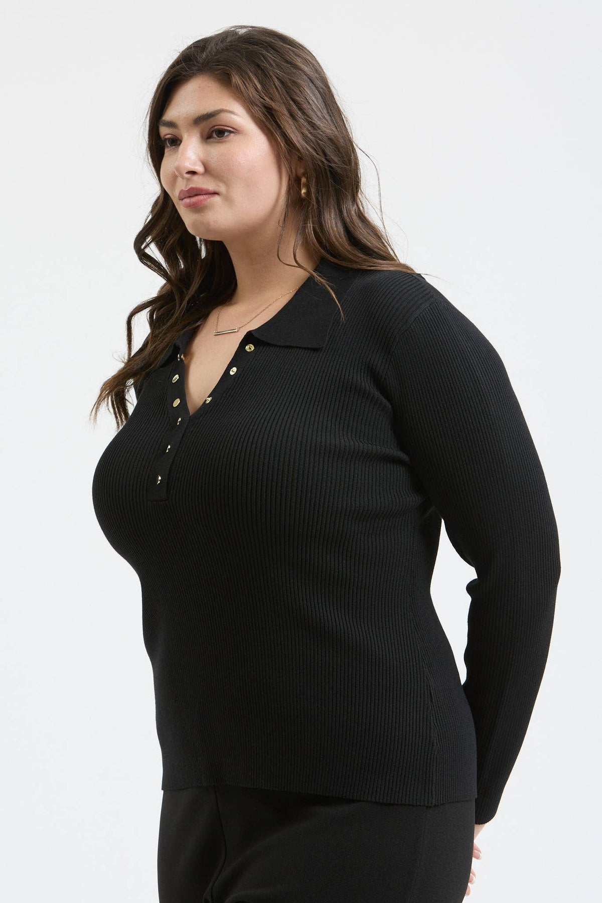 PLUS Snap Button Sweater