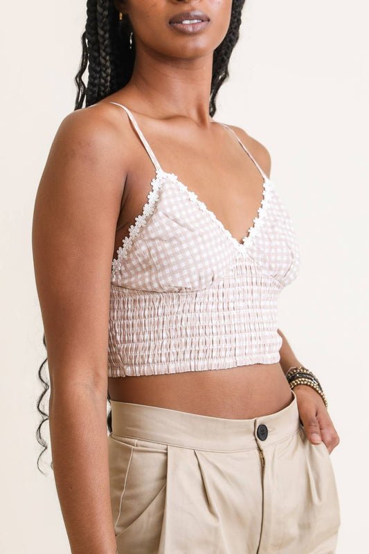Gingham Crop Top