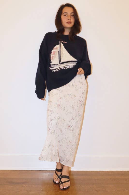 Sailboat Knit Sweater