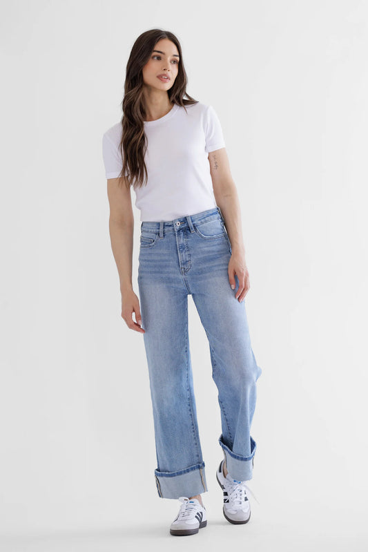 High Rise Wide Leg Denim