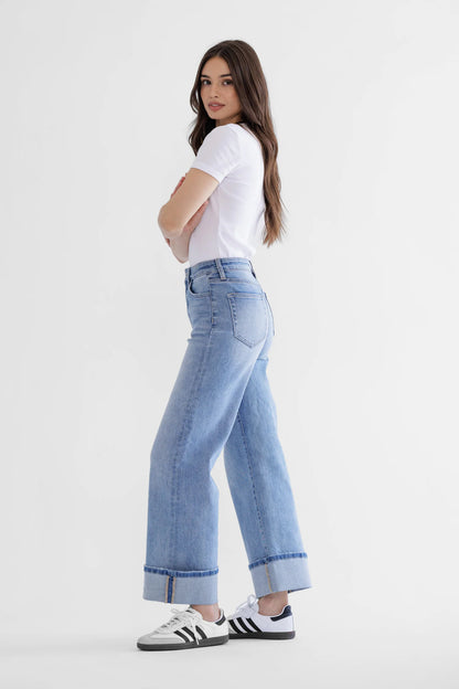 High Rise Wide Leg Denim