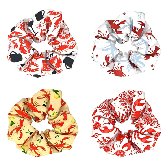 Lobster Party Hair Scrunchie