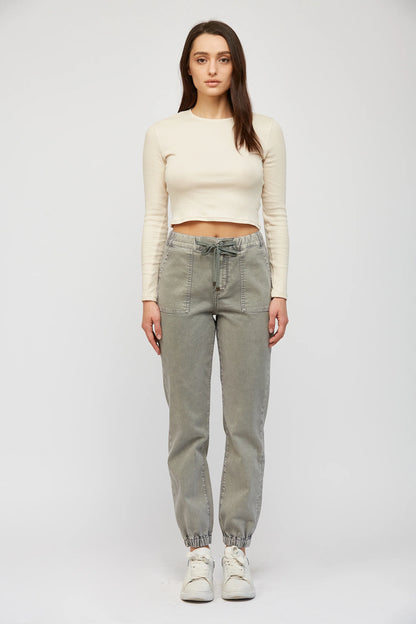 High Rise Crop Jogger (S-3X)