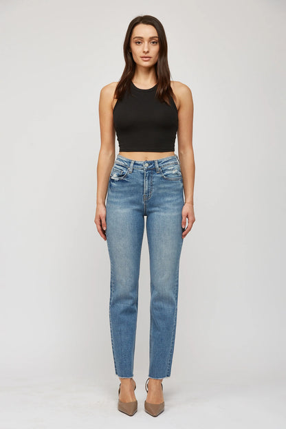Super High Rise Straight Leg Denim