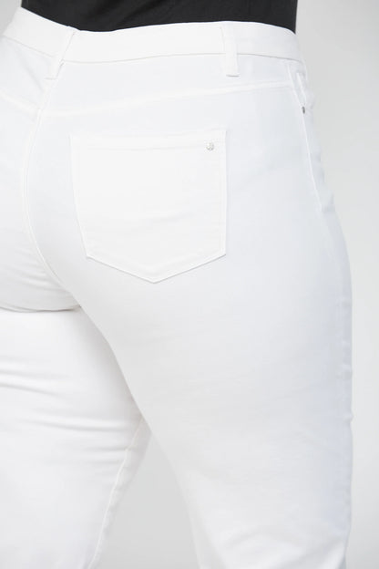 MICA PLUS Ankle Straight White Denim