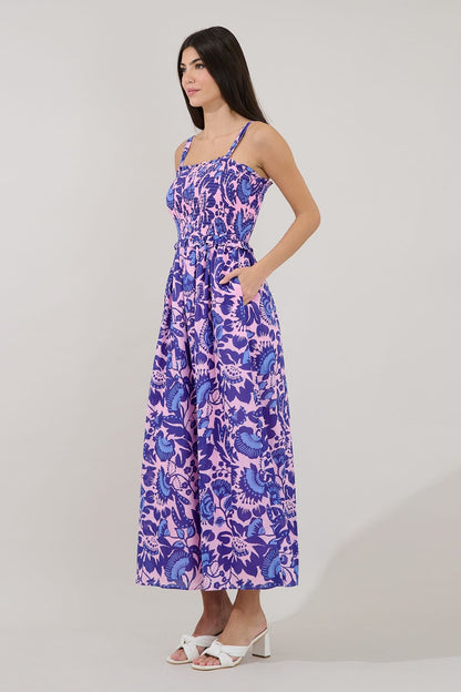 Riela Smocked Maxi Dress