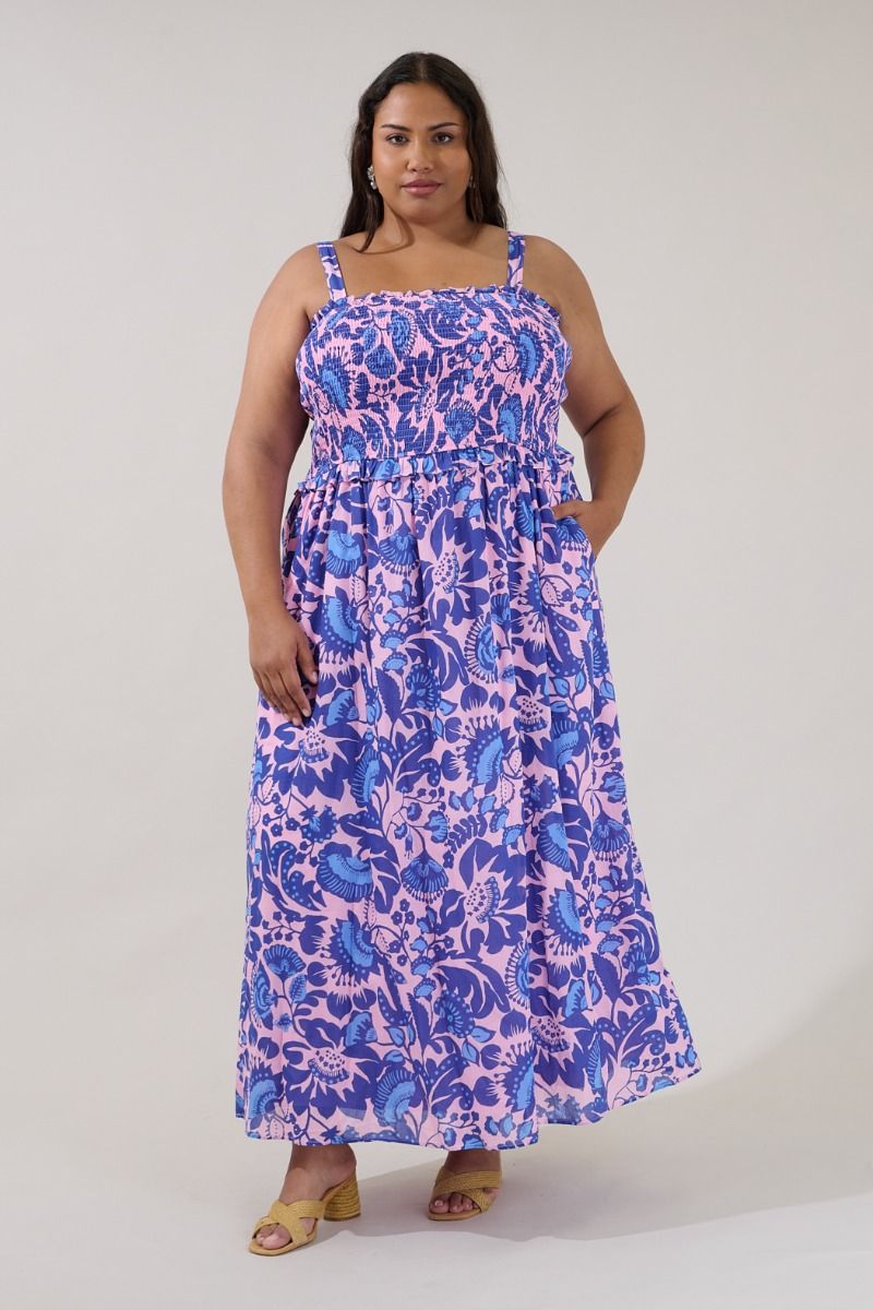 Riela Smocked Maxi Dress