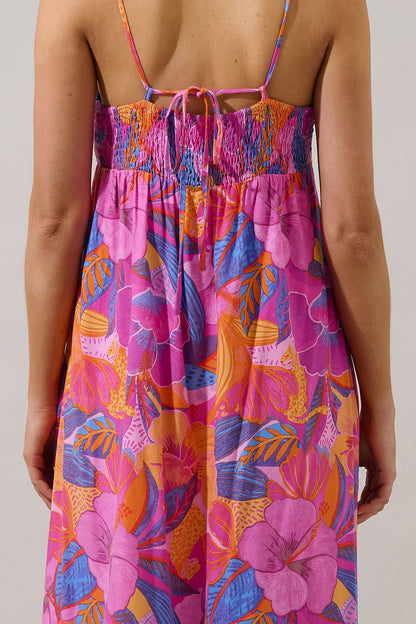 Valle Tie Back Maxi Dress