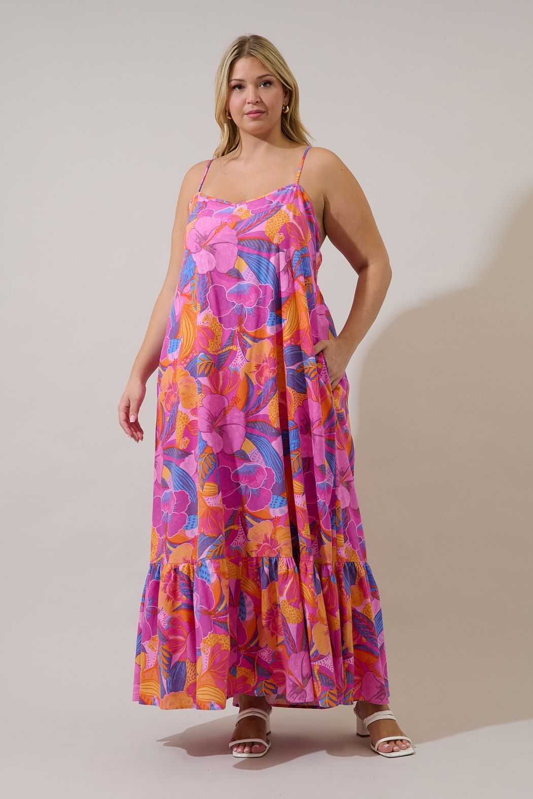 Valle Tie Back Maxi Dress
