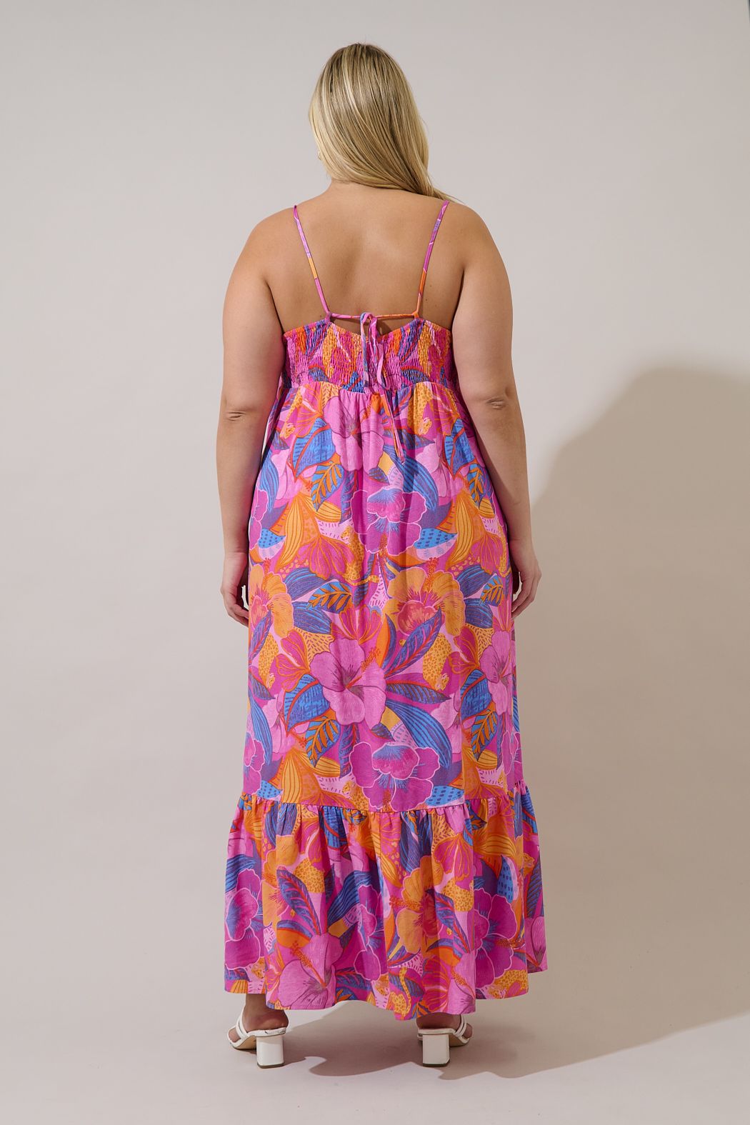 Valle Tie Back Maxi Dress