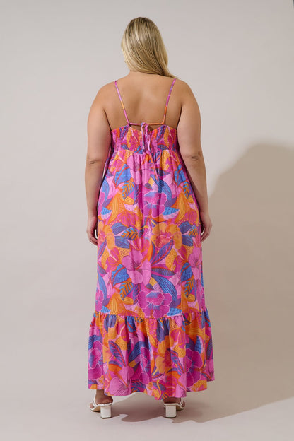 Valle Tie Back Maxi Dress
