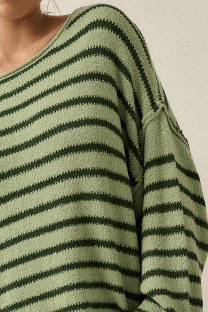 Striped Textured Sweater