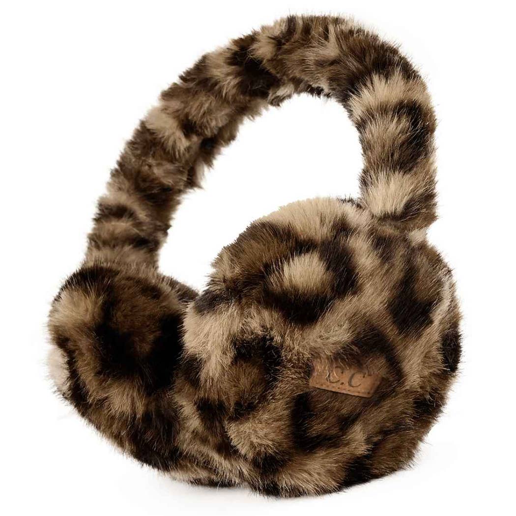 Leopard Fur Earmuffs