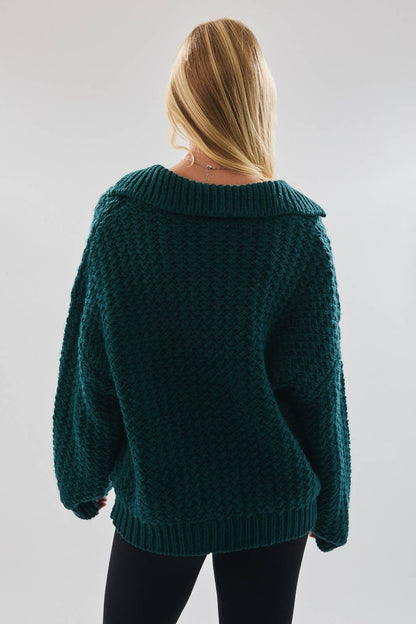 Collard Boxy Sweater