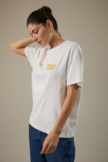 Melons Round Neck T-Shirt