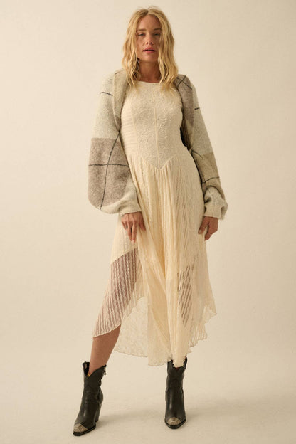 Argyle Knit Shrug Cardigan