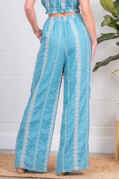 Eyelet Lace Drawstring Pants