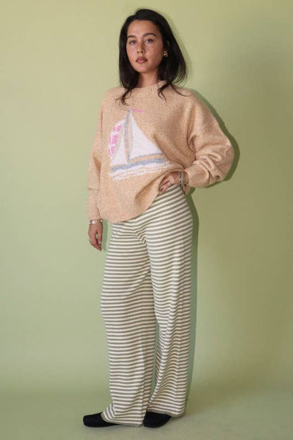 Sailboat Knit Sweater