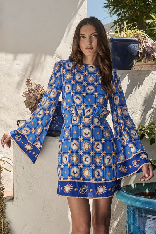 Moonshine Bell Sleeve Mini Dress
