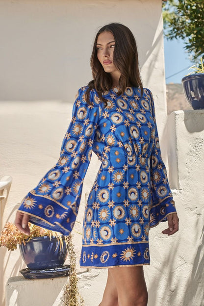 Moonshine Bell Sleeve Mini Dress