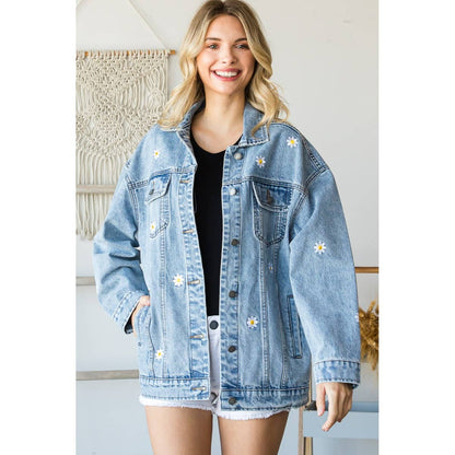 Daisy Oversized Denim Jacket