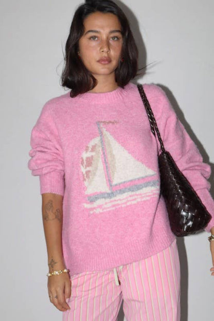 Sailboat Knit Sweater
