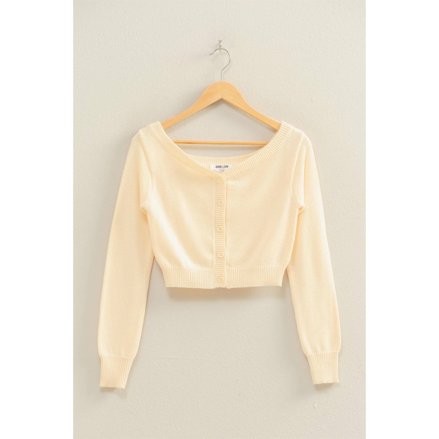 Off The Shoulder Crop Sweater Top