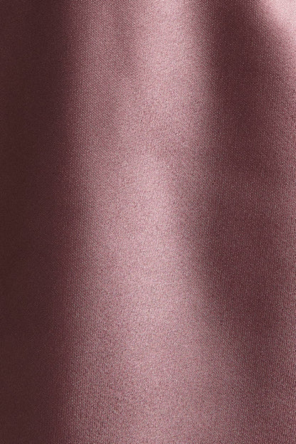 Sleeveless V-Neck Bow Shoulder Satin Top