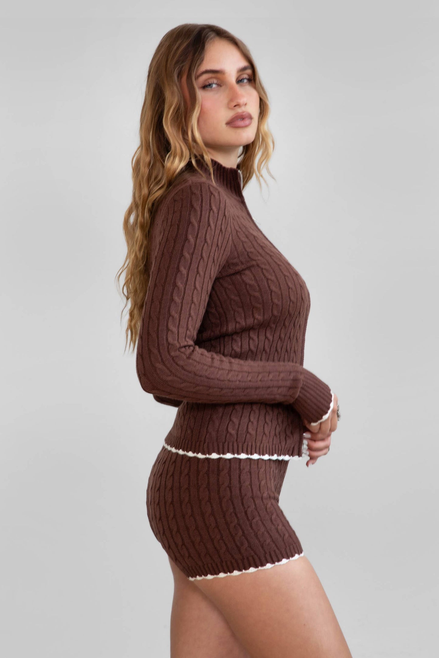 CLINE Cable Knit Lounge Sweater