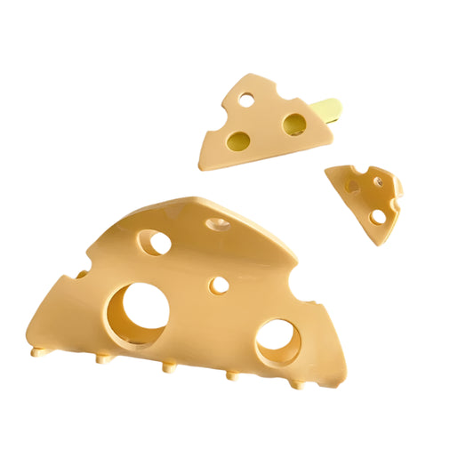 Cheese Slice Hair Claw Clip