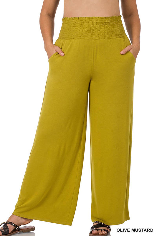 Smocked Waistband Pants