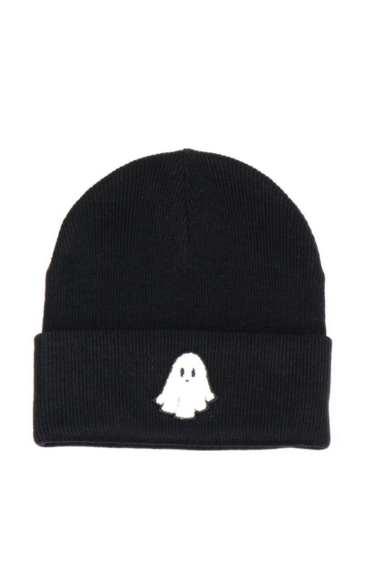 ONE GHOST Halloween Knit Beanie Hat