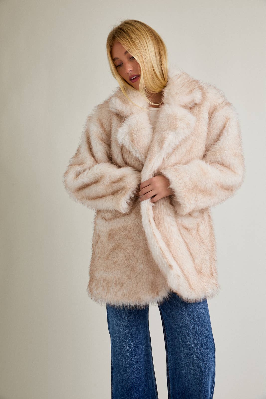 Faux Fur Oversized Coat