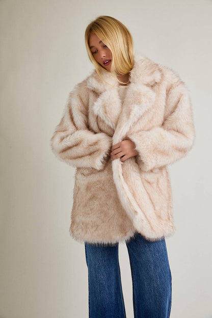 Faux Fur Oversized Coat