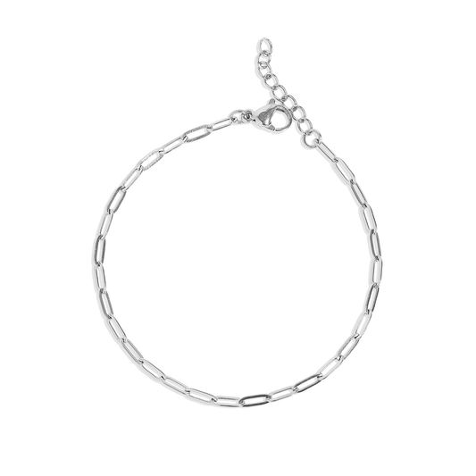 Paperclip Chain Bracelet: 2.5mm