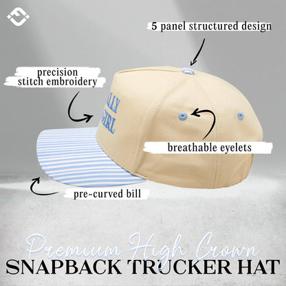 Literally Just A Girl Blue Trucker Hat