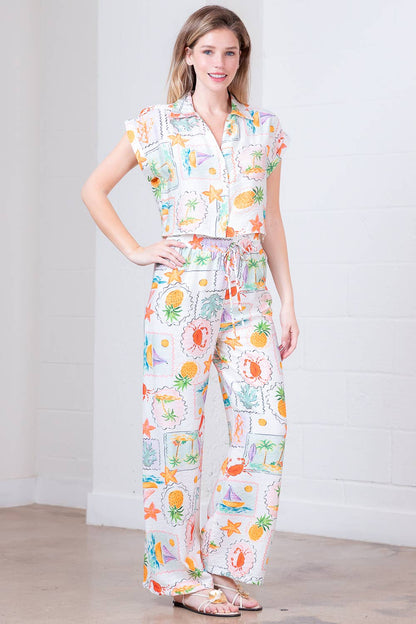 Breeze Short Sleeve Tope & Pant Set