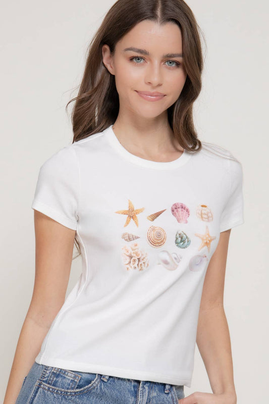 Seashell Graphic T-Shirt