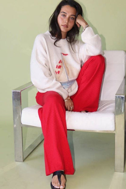 Sailboat Knit Sweater