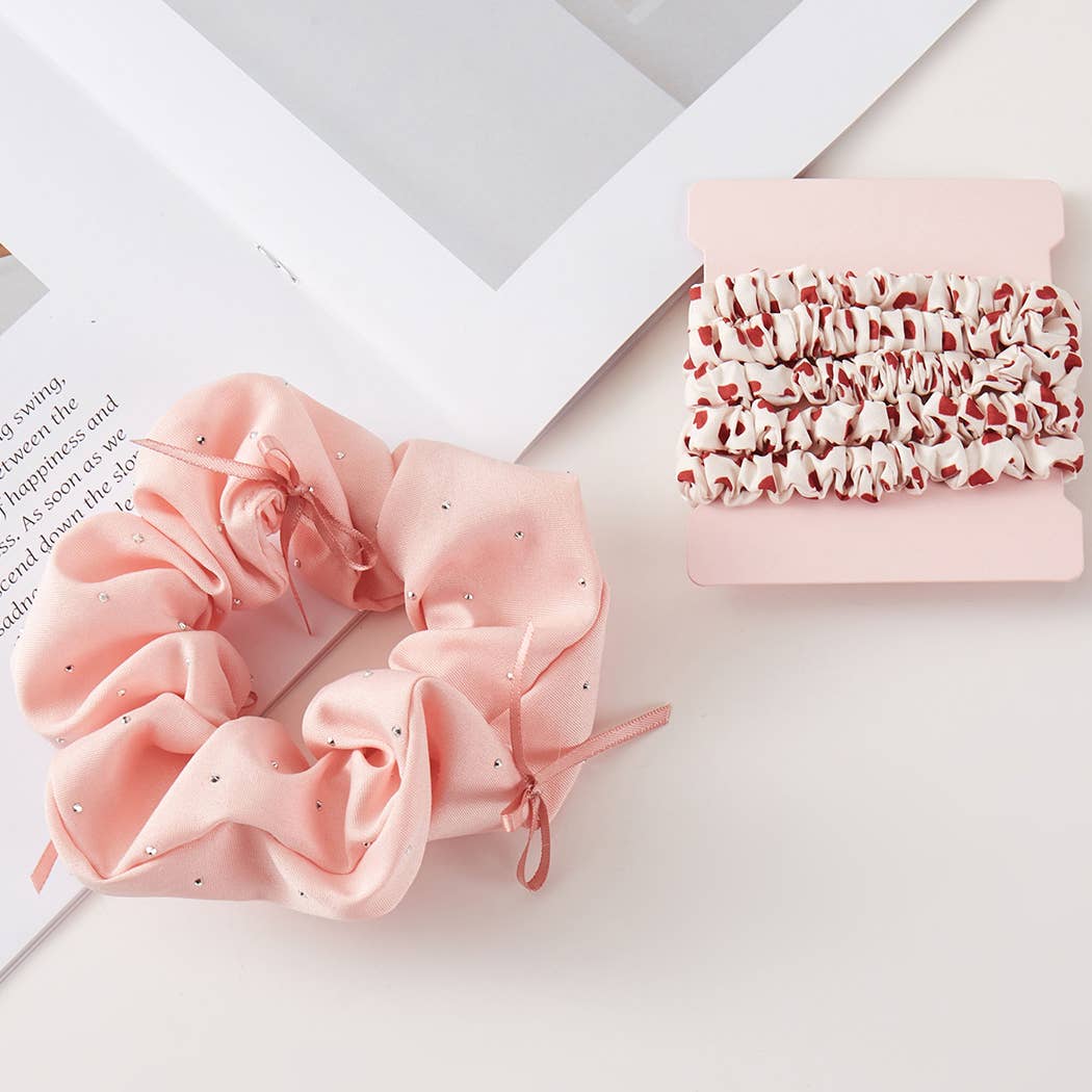 Small Heart Scrunshie Set