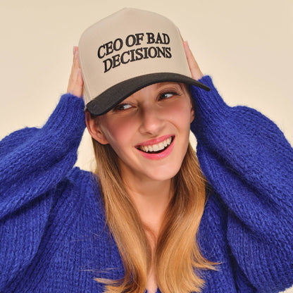 CEO of Bad Decisions Trucker Hat