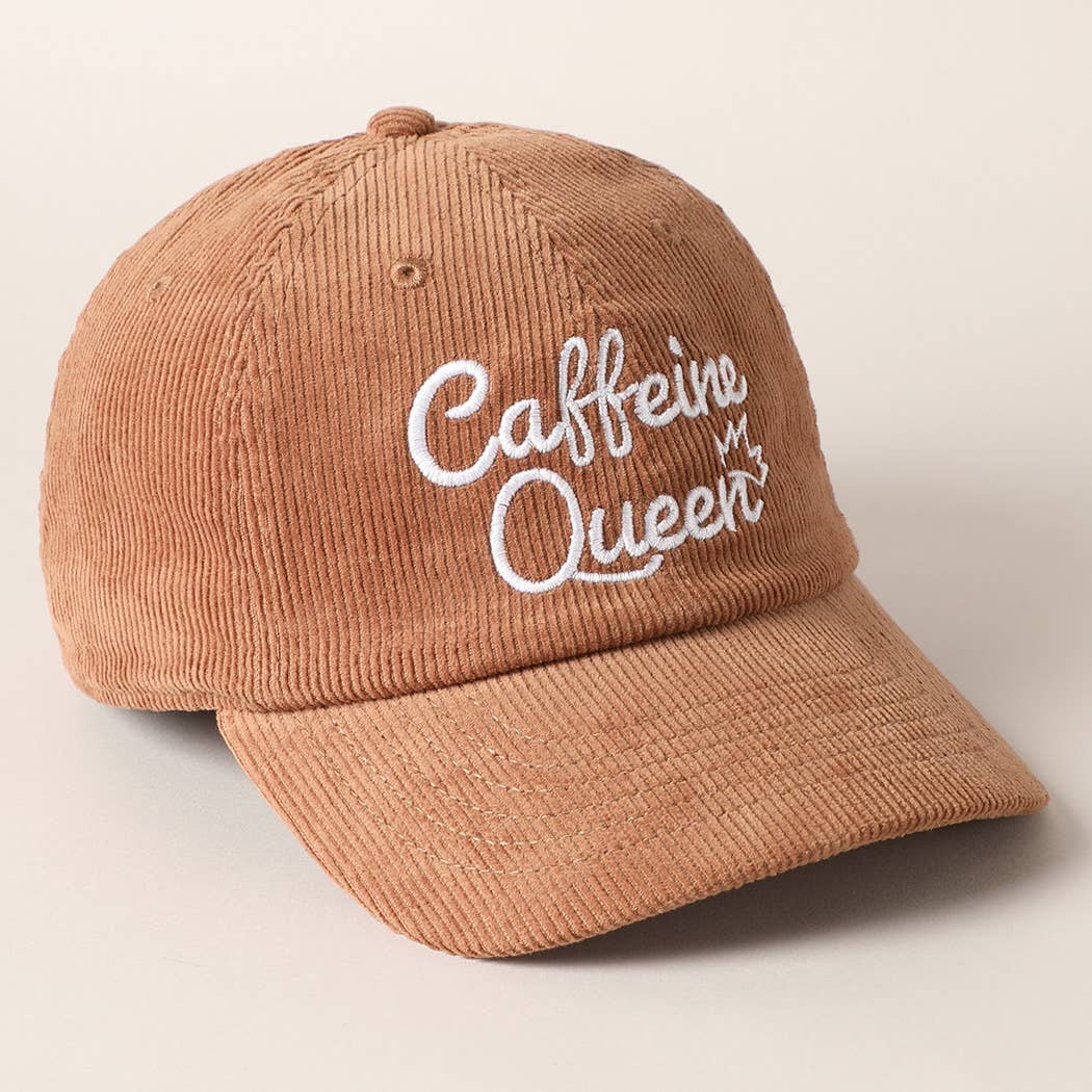 Caffeine Queen Corduroy Hat