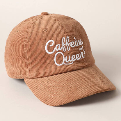 Caffeine Queen Corduroy Hat