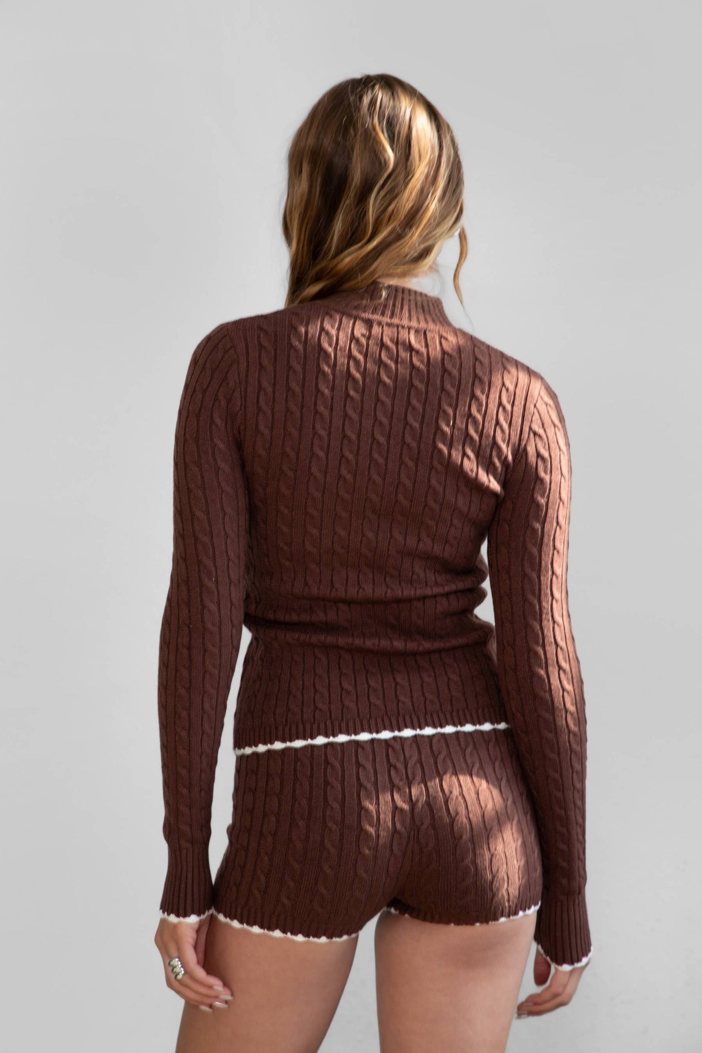 CLINE Cable Knit Lounge Sweater