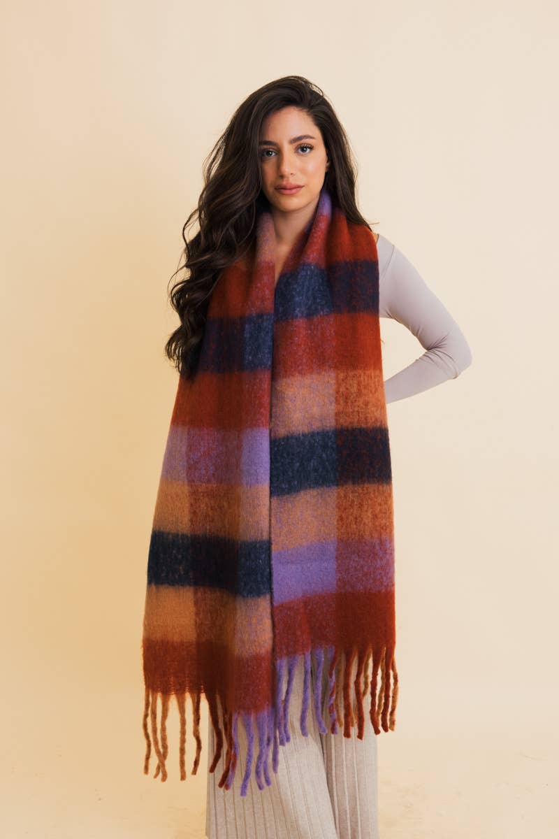 Oversized Fringe Scarf